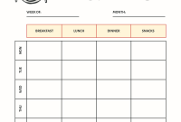 Free Meal Planner Template (1st Best Pick) Free Meal Planner Template (1st Best Pick)