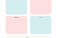 Free Meal Planner Template (2nd Extraordinary Design) Free Meal Planner Template (2nd Extraordinary Design)