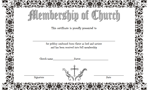 certificate of church membership template, church membership form template, church membership certificate template, free printable church membership certificate, baptist church membership certificate, certificate of membership template, free printable membership certificate