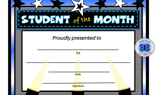 student of the month certificate template, student of the month certificate editable free, best student of the month certificate, student of the month award certificate, printable student of the month certificate, free editable student award certificates