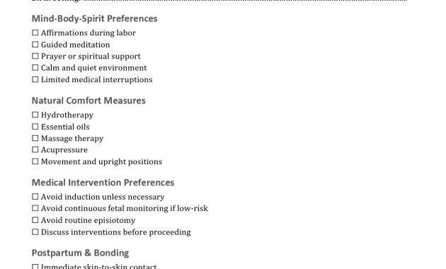 natural birth plan template, natural childbirth birth plan template, natural hospital birth plan template, mama natural birth plan template, holistic birth plan template, unmedicated birth plan template, downloadable birth plan template, natural birth plan for hospital template, mama natural visual birth plan template, free editable birth plan template