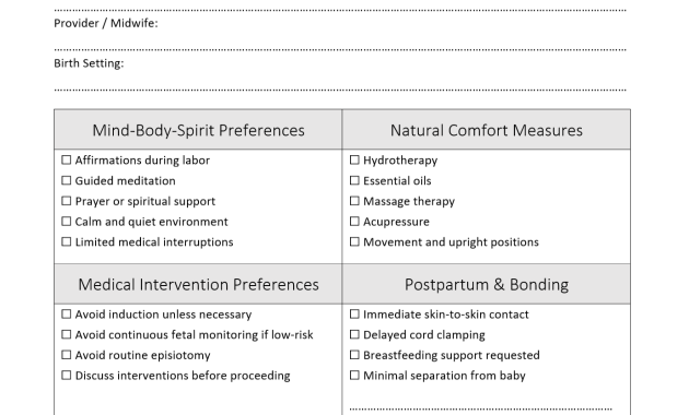 natural birth plan template, natural childbirth birth plan template, natural hospital birth plan template, mama natural birth plan template, holistic birth plan template, unmedicated birth plan template, downloadable birth plan template, natural birth plan for hospital template, mama natural visual birth plan template, free editable birth plan template