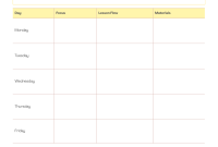 Kindergarten Math Lesson Plan Template (1st Wonderful Design)