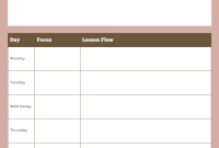 Kindergarten Math Lesson Plan Template (2nd Wonderful Design)