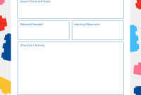 Lesson Plan Blank Template (1st Free Fillable Format) Lesson Plan Blank Template (1st Free Fillable Format)