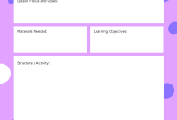 Lesson Planning Template (2nd Free Customizable Format) Lesson Planning Template (2nd Free Customizable Format)