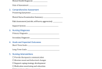Mental Health Care Plan Template for Nurses (1st Free Word Format) Mental Health Care Plan Template for Nurses (1st Free Word Format)