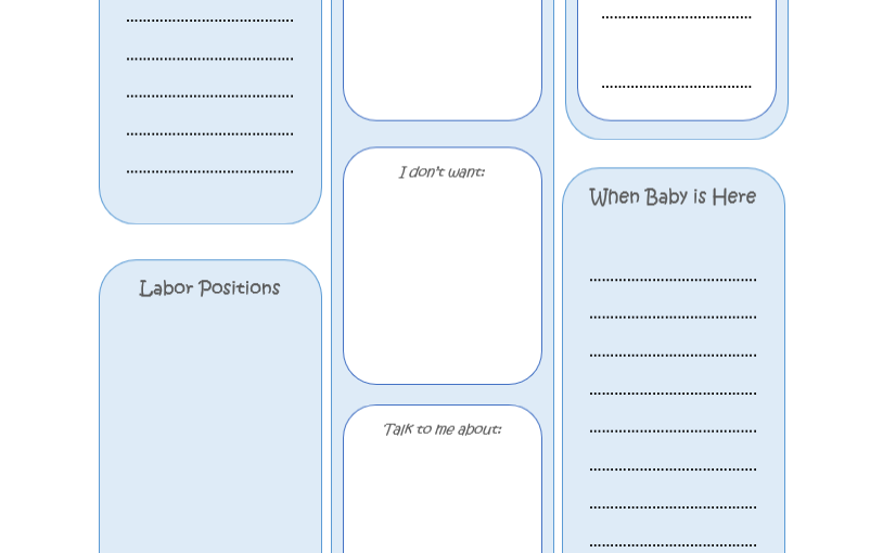 My Birth Plan Template (7+ Free Printable & Editable Designs) 1 My Birth Plan Template (7+ Free Printable & Editable Designs)