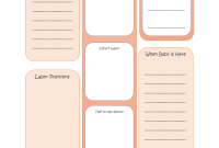My Birth Plan Template (2nd Free Editable Design)