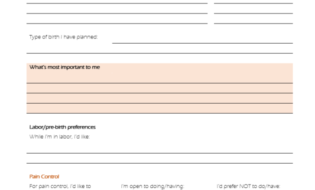 my birth plan template, my natural birth plan template, free editable birth plan template, free printable birth plan template
