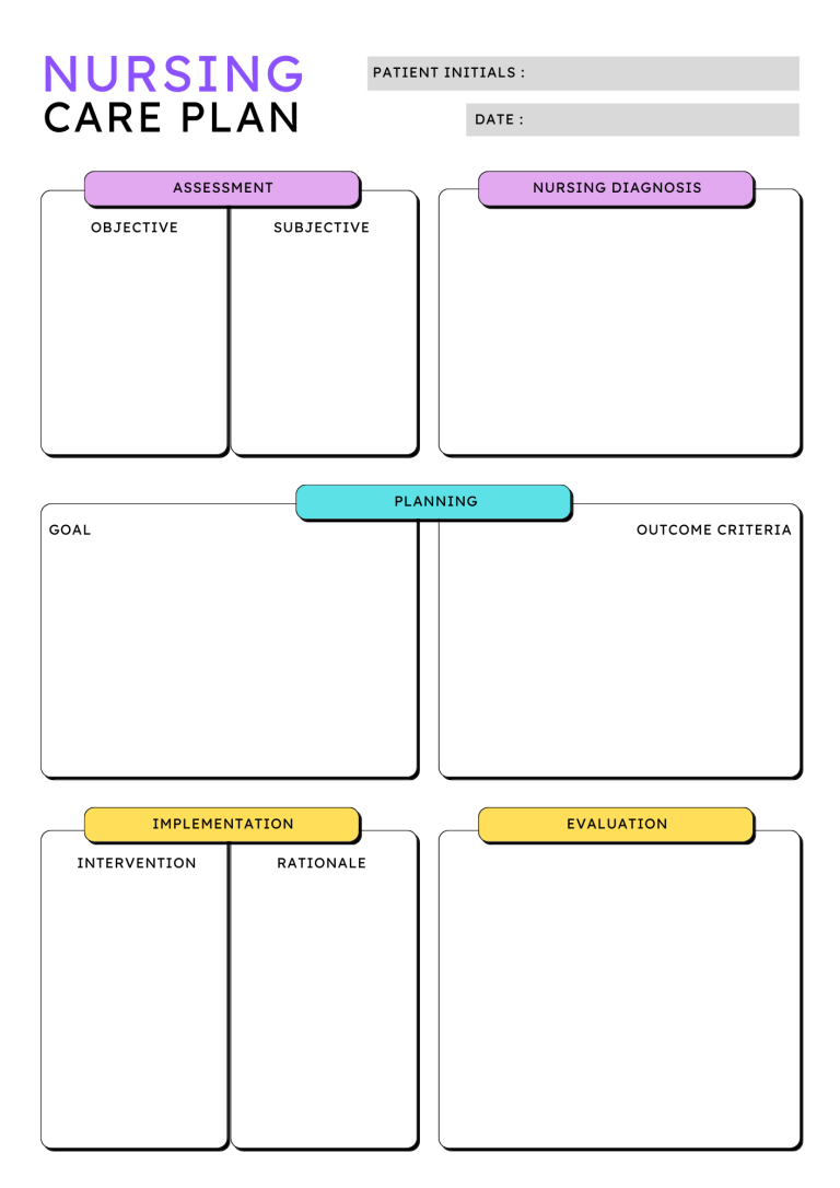 Care Routine Plan Template Nursery Care Plan Template (1st Free Blank Format) | Two Package Template