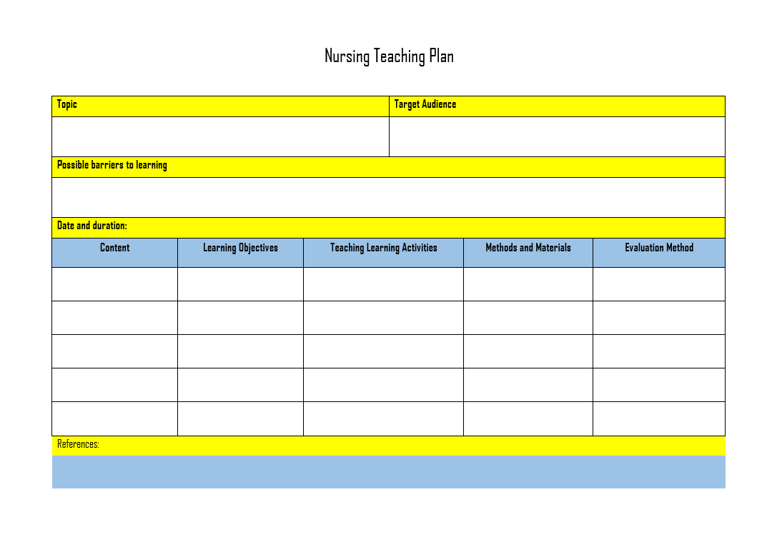 Nursing Teaching Plan Template (2nd Editable Option) student nursing care plan template, nursing student care plan template, ati nursing care plan template, nursing student remediation plan template, nursing teaching plan template, nursing education plan template, nursing lesson plan template, nursing teaching plan template, nurse teaching plan template, nursing patient teaching plan template
