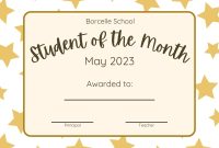 Student of the Month Certificate Template (3rd Wonderful Award Design) Student of the Month Certificate Template (3rd Wonderful Award Design)