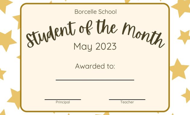student of the month certificate template, student of the month certificate editable free, best student of the month certificate, student of the month award certificate, printable student of the month certificate, free editable student award certificates