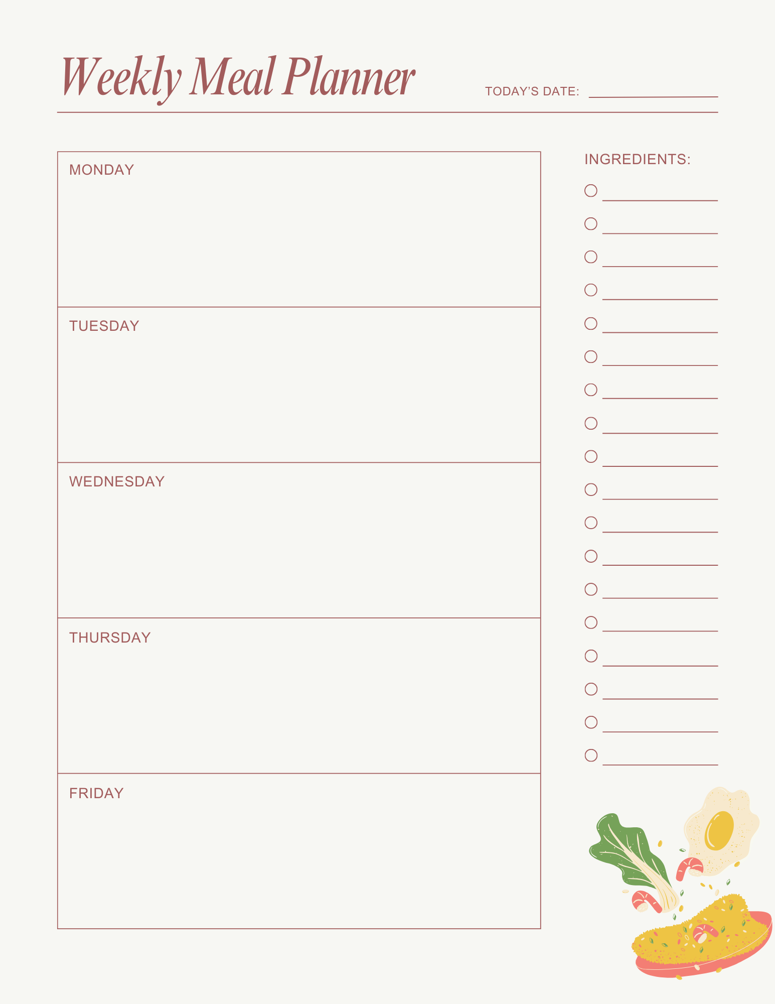 Weekly Meal Planner Template (1st Grocery List Design) free meal planner template, weekly meal planning template, weekly meal planner template, weekly dinner meal planning template, daily meal plan template, daily meal planner template, monthly meal plan template, monthly meal planning template, monthly meal planner and grocery list template, 2 week meal plan template