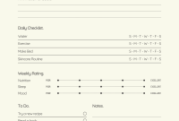 Weekly Self Care Plan Template (1st Free Detailed Design) Weekly Self Care Plan Template (1st Free Detailed Design)