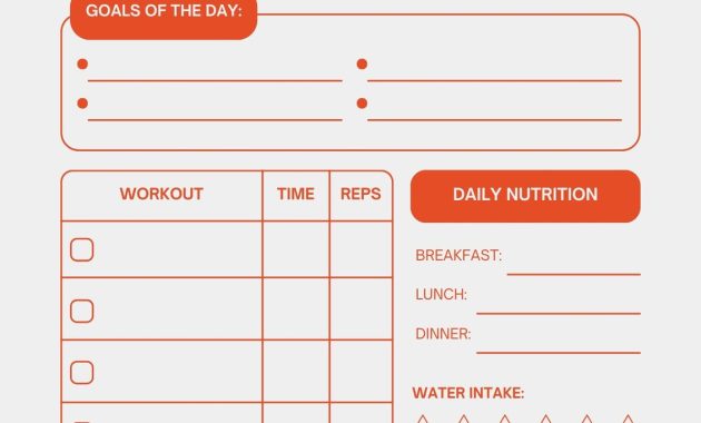 daily workout plan template, daily workout planner template, daily workout routine planner, daily workout plan at home, daily workout plan at gym, daily workout schedule template, free printable workout planner template