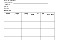 Employee Training Plan Template (1st Free Printable Design) Employee Training Plan Template (1st Free Printable Design)