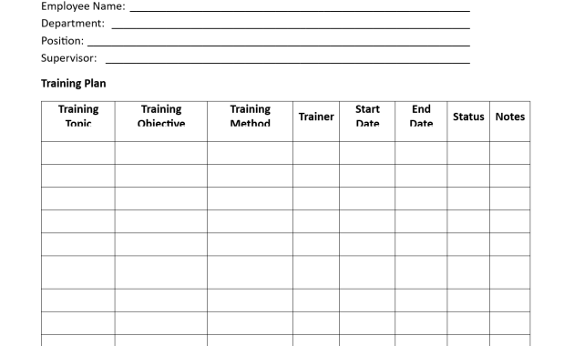 training plan template, training and development plan template, training session plan template, training action plan template, employee training plan template, personal training plan template, training plan formats
