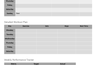 Free Weekly Workout Schedule Template (1st Best Word Format) Free Weekly Workout Schedule Template (1st Best Word Format)