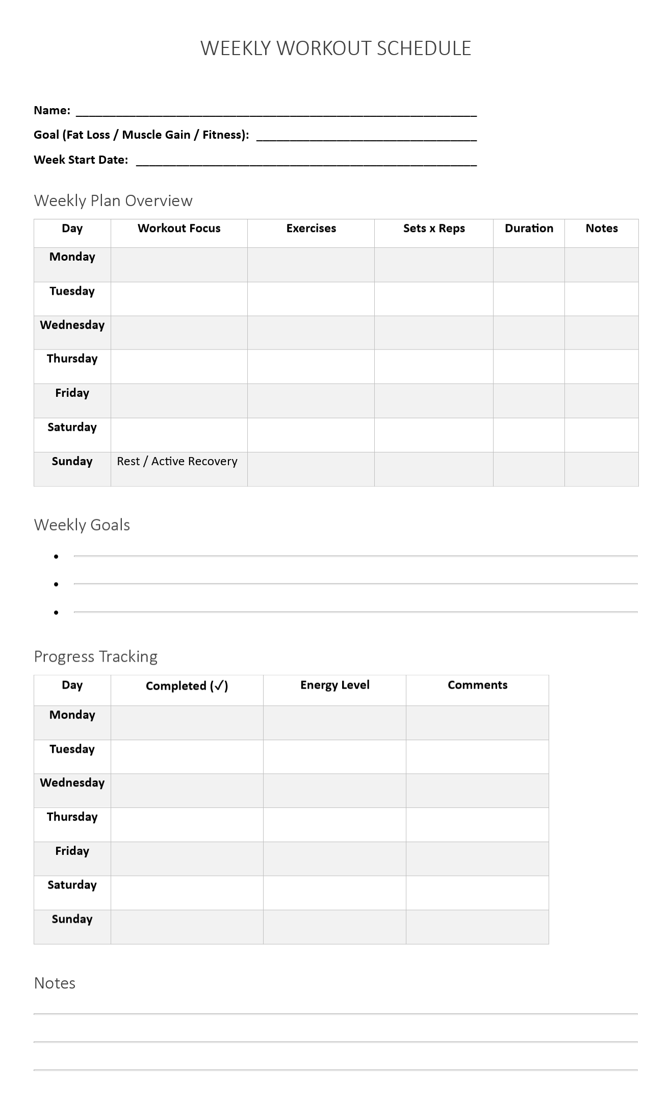 10+ Free Weekly Workout Plan Templates: Stay Consistent and Get Results 3 weekly workout plan template, weekly gym workout plan template, weekly workout planner template, weekly workout planner printable, free weekly workout schedule template, workout weekly plan template, weekly workout planning, weekly workout plan at gym, weekly workout routine template blank, free printable workout planner template, workout plan template word