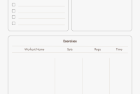 Free Workout Plan Template (1st Wonderful Design) Free Workout Plan Template (1st Wonderful Design)