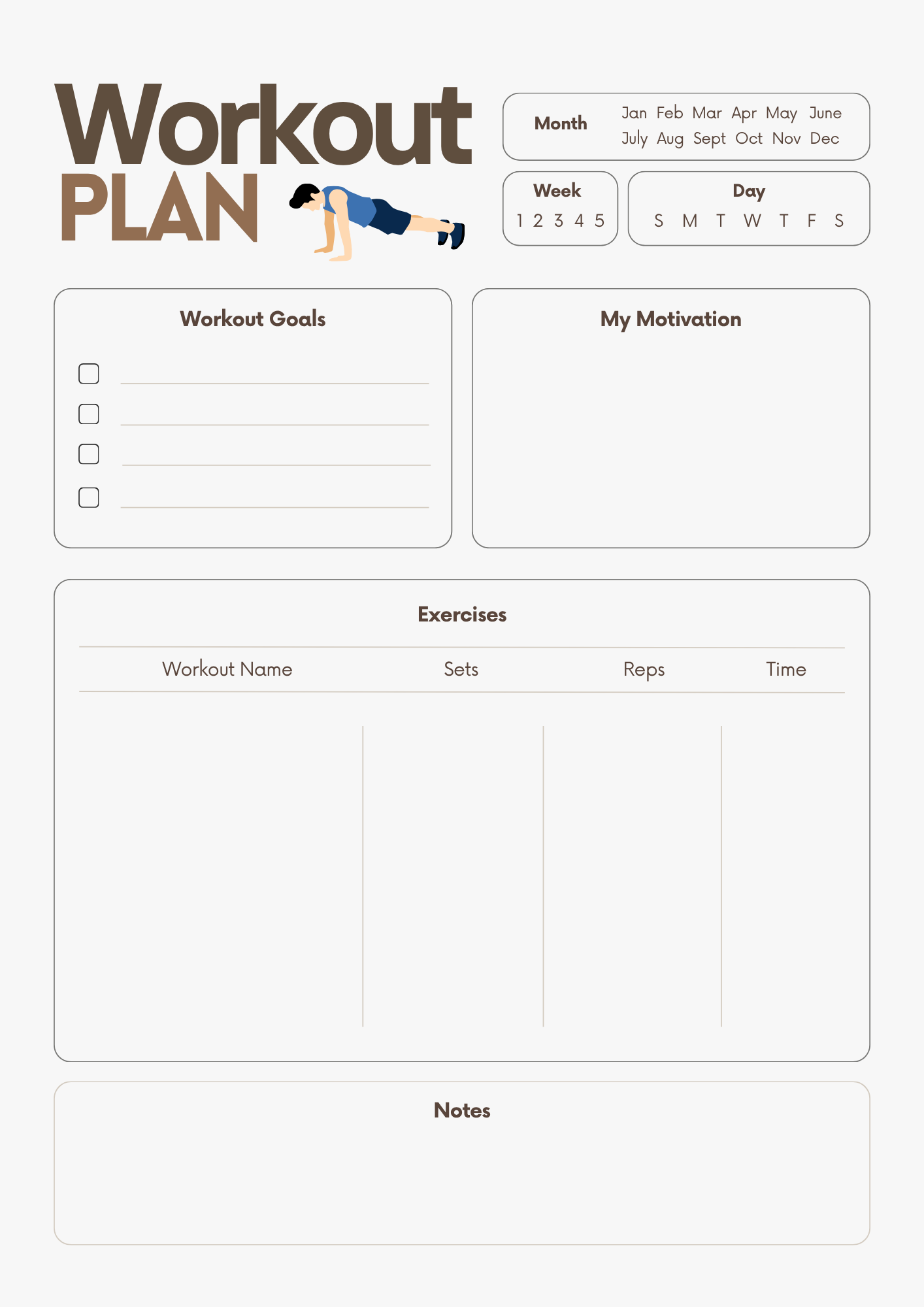 8+ POWERFUL Workout Planner Template Designs to Transform Your Fitness Routine 3 workout plan template, workout planner template, workout and diet plan template, workout training plan template, workout weekly plan template, gym workout plan template, fitness workout plan template, free printable workout planner template, free printable workout schedule templates