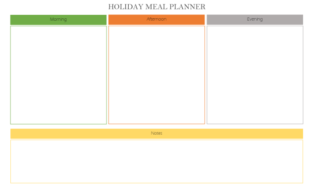 holiday meal planner template, holiday meal planning template, vacation meal planning template, vacation meal planner template, family vacation meal planning template, camping meal plan template, summer holiday meal plan, printable meal planning template, meal plan blank template