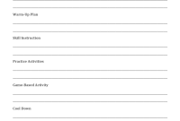 Middle School PE Lesson Plan Template (1st Basic Design) Middle School PE Lesson Plan Template (1st Basic Design)