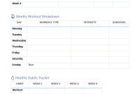 Monthly Workout Plan for Weight Loss (2nd Free Printable Template) Monthly Workout Plan for Weight Loss (2nd Free Printable Template)