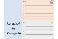 My Self Care Plan Template (1st Free Editable Design)