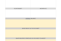 Personal Self Care Plan Template (2nd Free Printable Design)