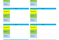 Vacation Meal Planner Template (2nd Free Word Format) Vacation Meal Planner Template (2nd Free Word Format)