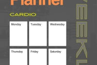 Weekly Workout Planner Template (1st Free Printable Design) Weekly Workout Planner Template (1st Free Printable Design)