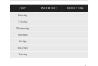 Weekly Workout Planner Template (2nd Free Printable Design) Weekly Workout Planner Template (2nd Free Printable Design)