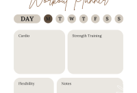 Workout Weekly Plan Template (2nd Free Extraordinary Design) Workout Weekly Plan Template (2nd Free Extraordinary Design)