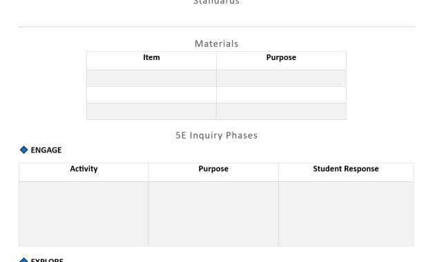 5e lesson plan template, five e lesson plan template, ngss 5e lesson plan template, 5e science lesson plan template, elm 462 5e lesson plan template, 5e inquiry based lesson plan template, 5e instructional model lesson plan template
