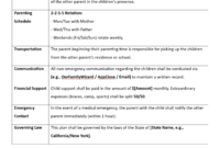 parenting plan template, parental plan template, co parenting plan template, co parenting planner template, parental leave plan template, custody parenting plan template, free printable co parenting plan